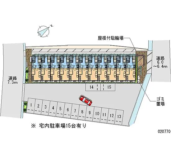 ★手数料０円★富士市鮫島　月極駐車場（LP）